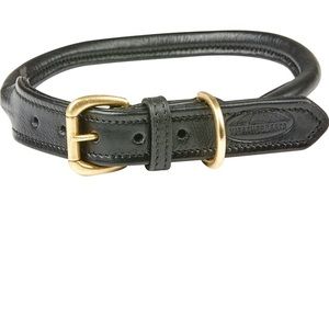 Rolled Leather Dog Collar